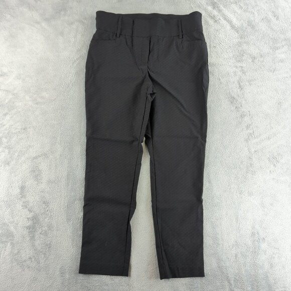 Jules & Leopold Pants Womens Large Black Textured Pull On Stretch Ankle Workwear - Picture 1 of 11